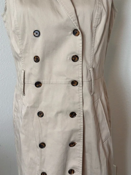 Banana Republic Sleeveless Trench Dress (belt & necklace NOT INCLUDED) - Picture 3 of 7